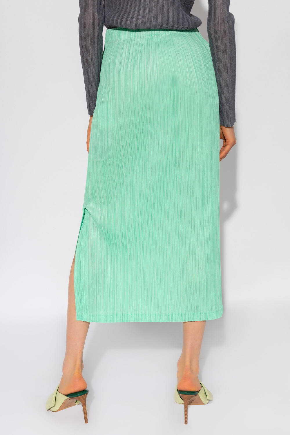 Green Pleated skirt Issey Miyake Pleats Please - IetpShops Bonaire